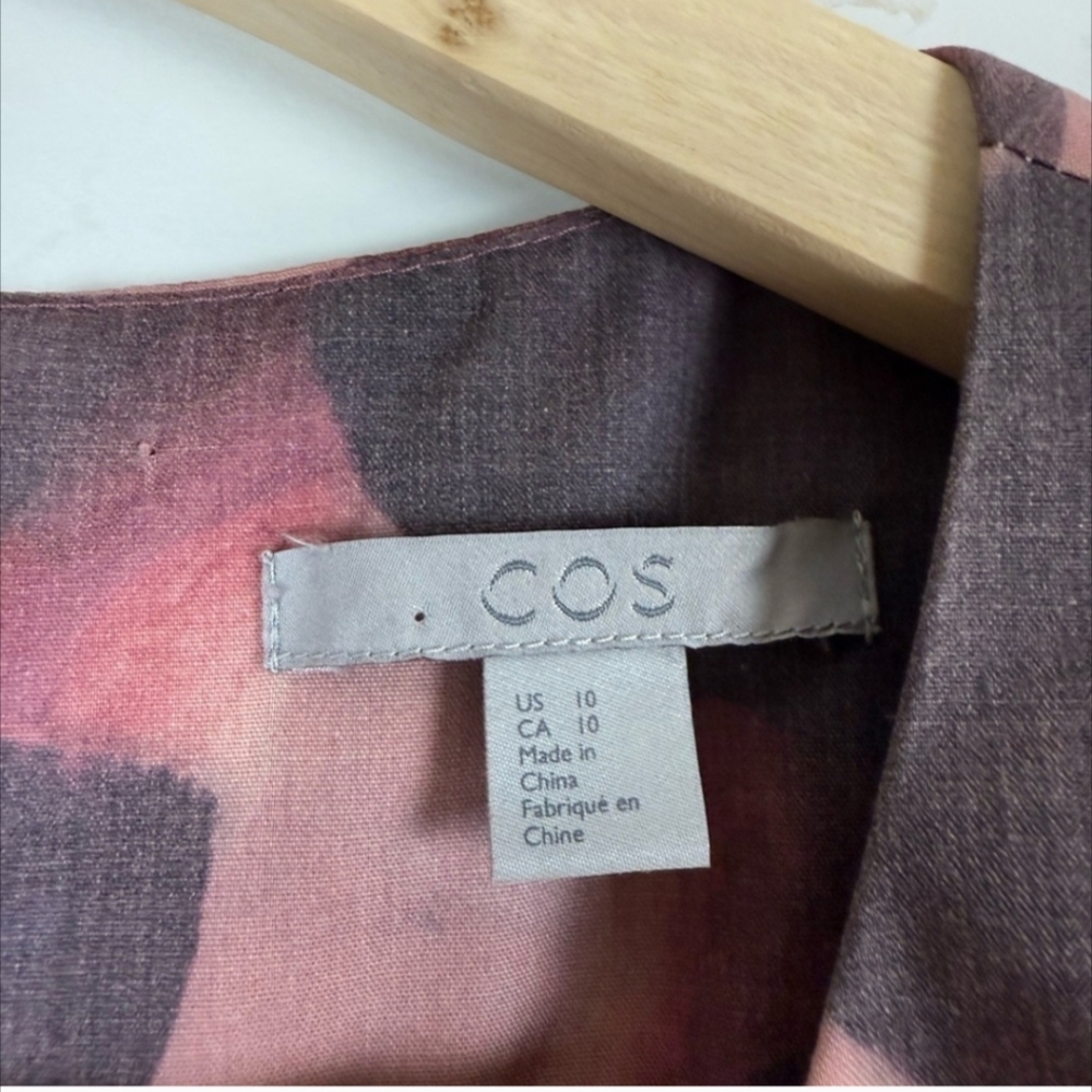 COS pattern dress with back zip and pockets Size 10 - Picture 4 of 8